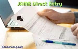 JAMB direct entry 2021 form