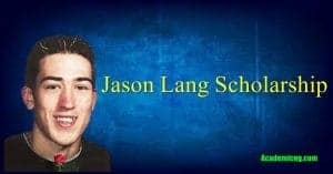 Jason Lang scholarship 2022